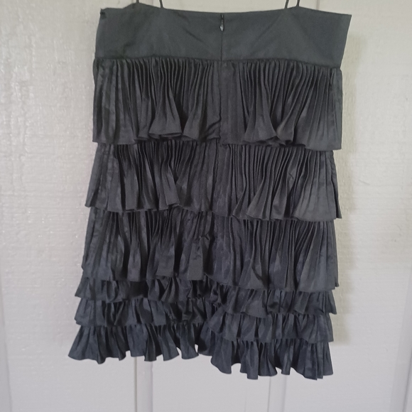 Alexis Women Corsini Ruffle Mini Dress SZ M Square Neck Plisse Cascading Tiered - Picture 7 of 12